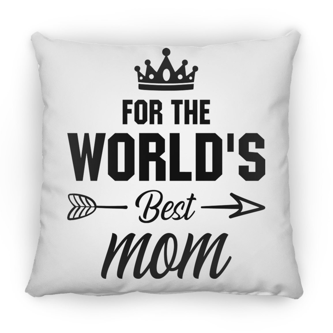 World's Best Mom Medium Square Pillow