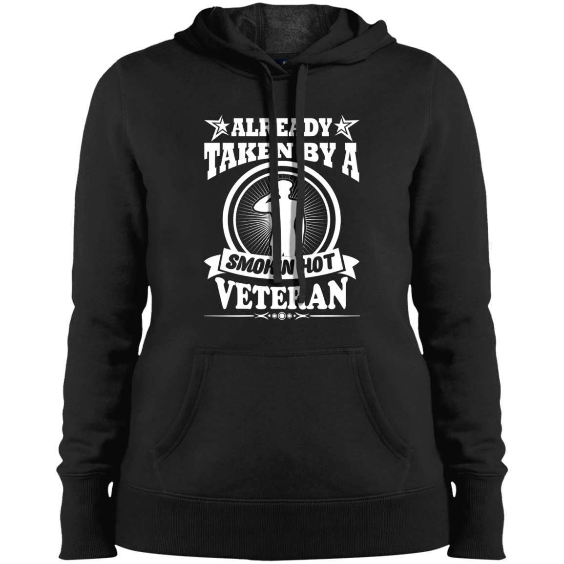 Smokin' Hot Veteran Ladies' Pullover Hooded Sweatshirt