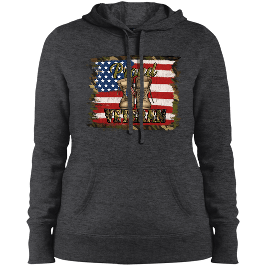 Proud Veteran Ladies' Pullover Hooded Sweatshirt