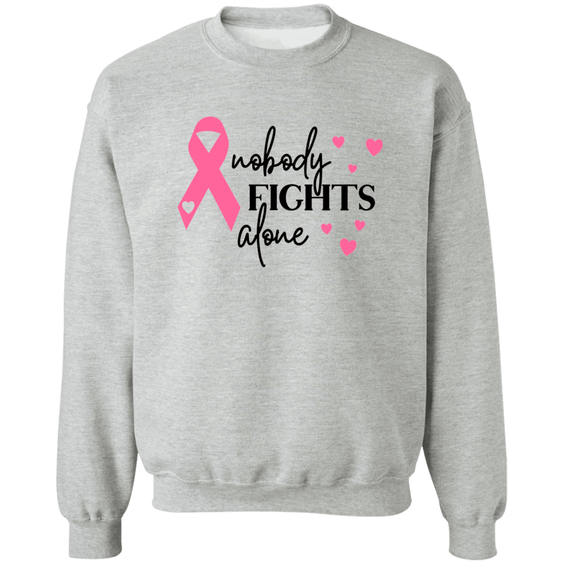 No one Fights Alone Unisex Crewneck Pullover Sweatshirt