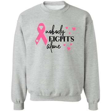 No one Fights Alone Unisex Crewneck Pullover Sweatshirt