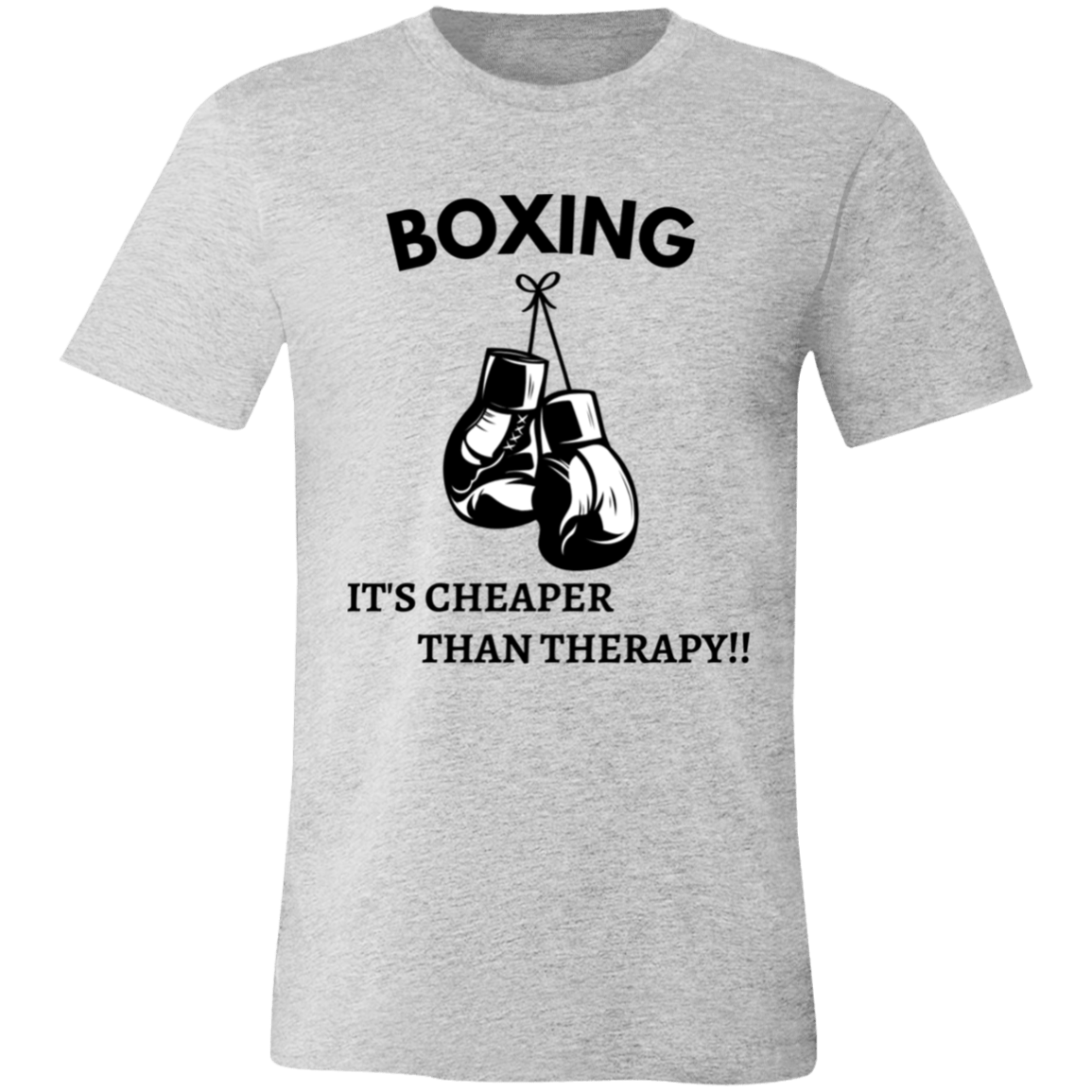 Boxing Cheaper Than Therapy Unisex Jersey Short-Sleeve T-Shirt