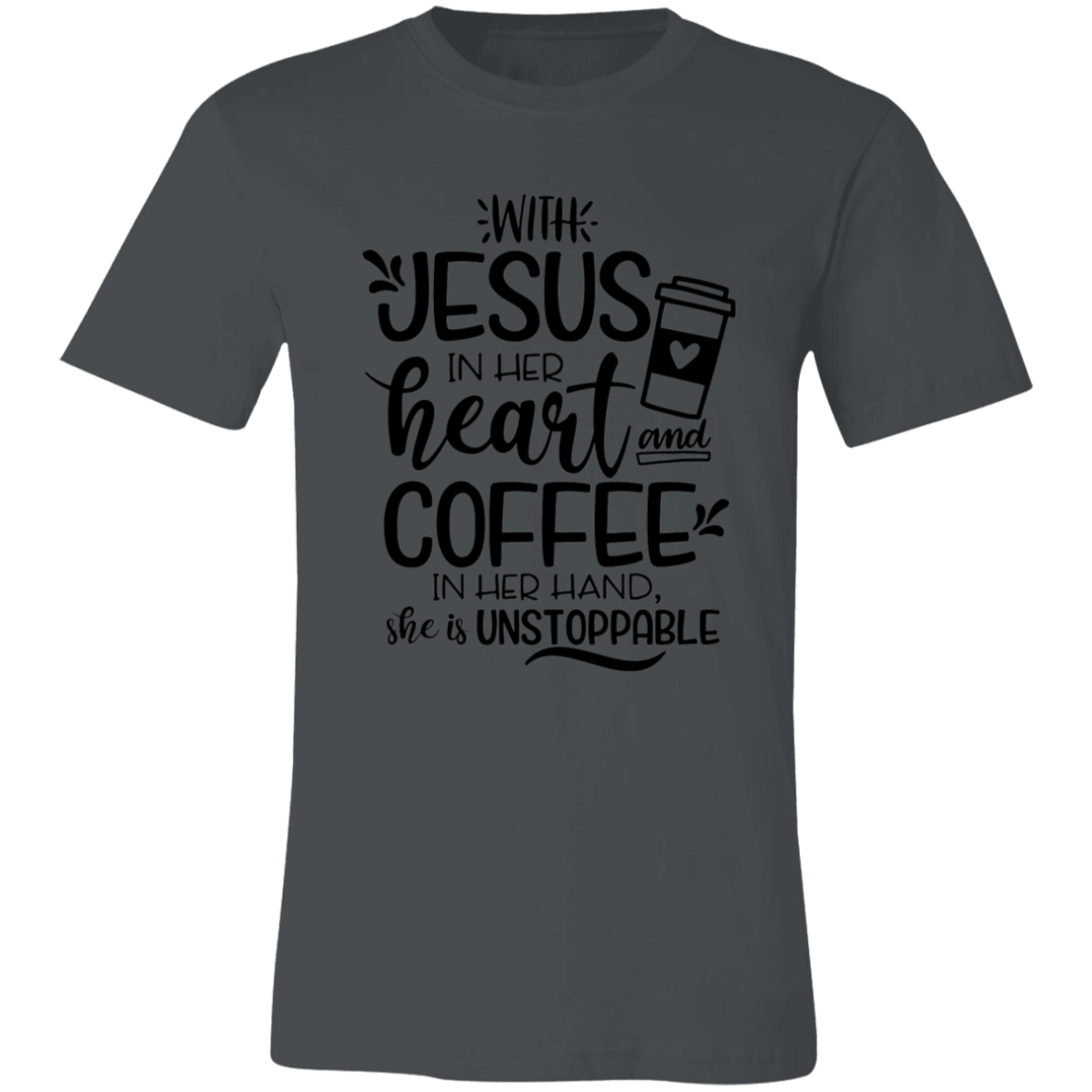 With Jesus In Her Heart Short-Sleeve T-Shirt