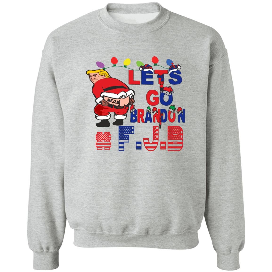 Let's Go Brandon Crewneck Pullover Sweatshirt
