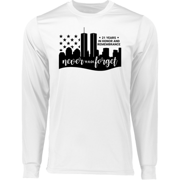 Never Forget Men's Long Sleeve Moisture-Wicking Tee