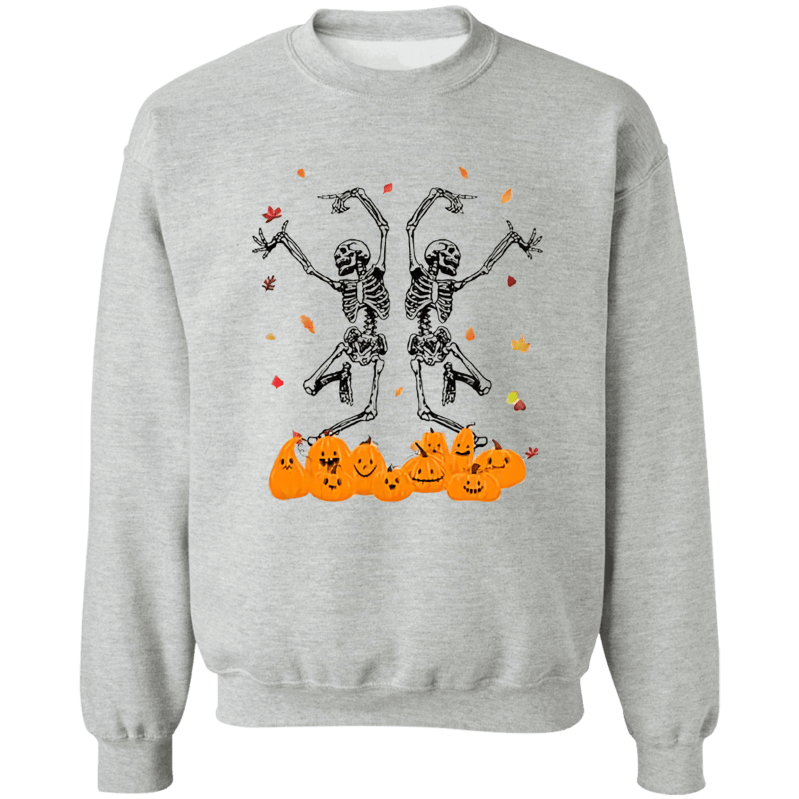 Dancing Skeletons Ladies  Crewneck Pullover Sweatshirt