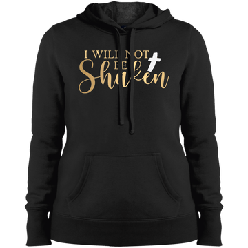 I Will Not Be Shaken Ladies' Pullover Hooded Sweatshirt