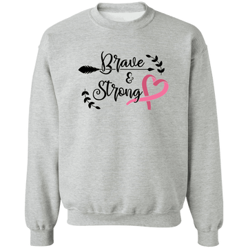 Brave & Strong Unisex Crewneck Pullover Sweatshirt