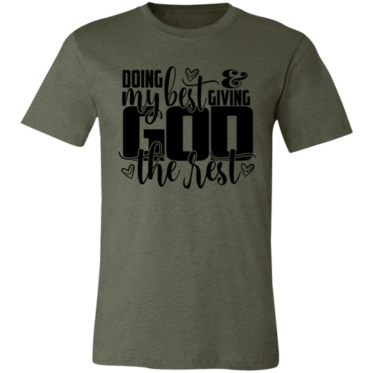 Doing my Best Giving God Unisex Jersey Short-Sleeve T-Shirt