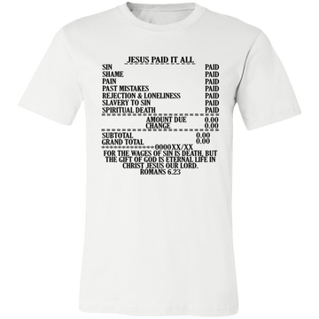 Jesus Paid It All Short-Sleeve T-Shirt