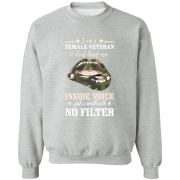Inside Voice Ladies Crewneck Pullover Sweatshirt