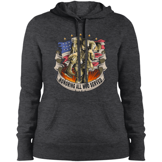 Honoring Those Who Served Ladies' Pullover Hooded Sweatshirt