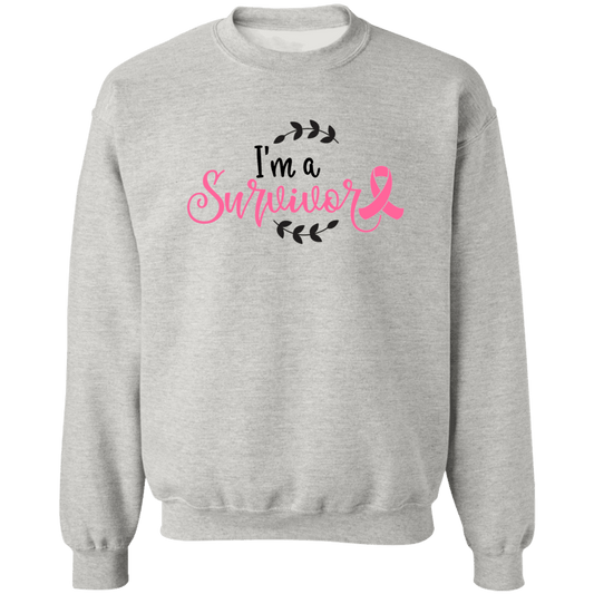 I'm a Survivor Unisex Crewneck Pullover Sweatshirt