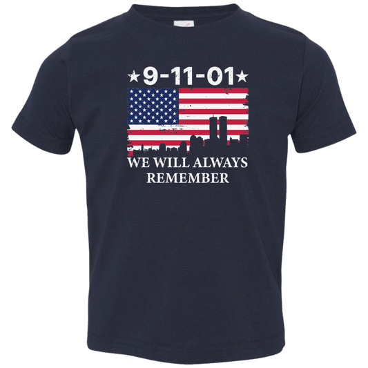 911 Remember Toddler Jersey T-Shirt