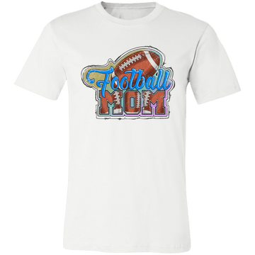 Football Mom Ladies Jersey Short-Sleeve T-Shirt