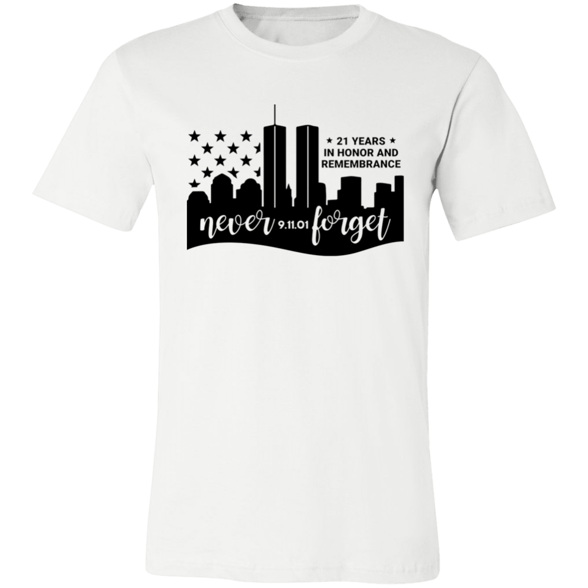 Never Forget Ladies Jersey Short-Sleeve T-Shirt