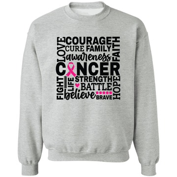Fight Cancer Crewneck Pullover Sweatshirt