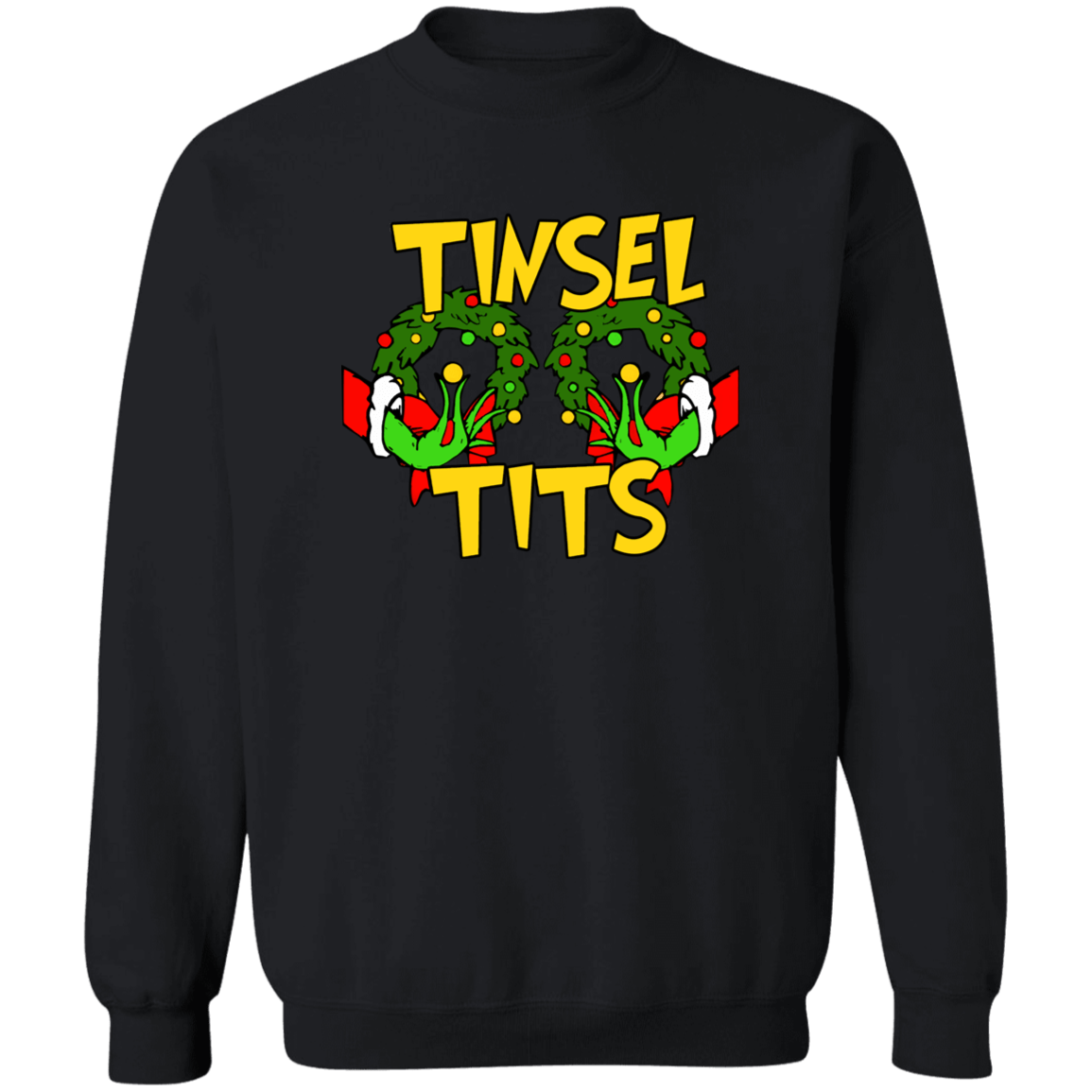 Tinsel Tits Crewneck Pullover Sweatshirt