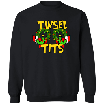 Tinsel Tits Crewneck Pullover Sweatshirt