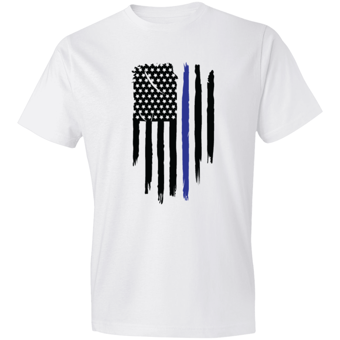 Vertical Police Flag Men's Lightweight T-Shirt 4.5 oz