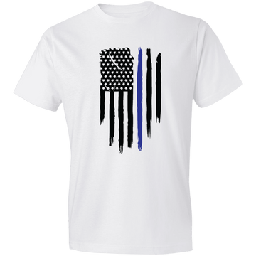Vertical Police Flag Men's Lightweight T-Shirt 4.5 oz