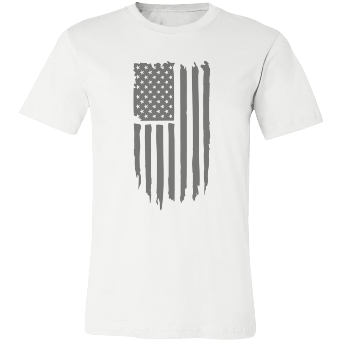 Distressed Flag Ladies Jersey Short-Sleeve T-Shirt