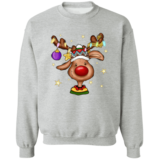 Reindeer Crewneck Pullover Sweatshirt