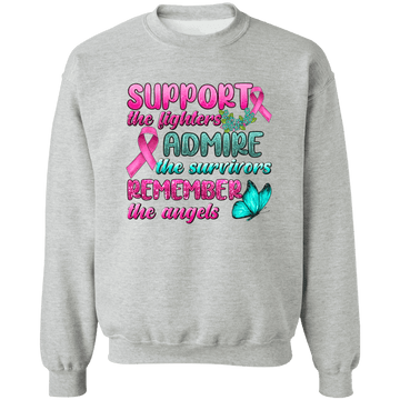 Support the fighter Unisex Crewneck Pullover Sweatshirt