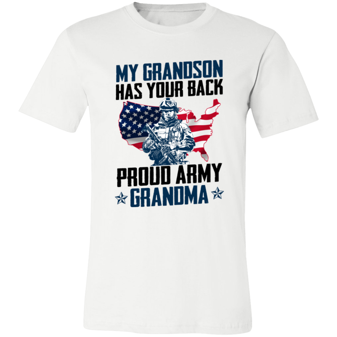 My Grandson has Your Back Ladies Jersey Short-Sleeve T-Shirt