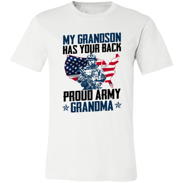 My Grandson has Your Back Ladies Jersey Short-Sleeve T-Shirt