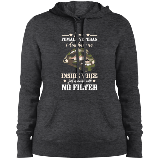 No Filter Ladies' Pullover Hooded Sweatshirt