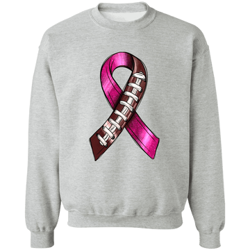 Football Ribbon Unisex Crewneck Pullover Sweatshirt
