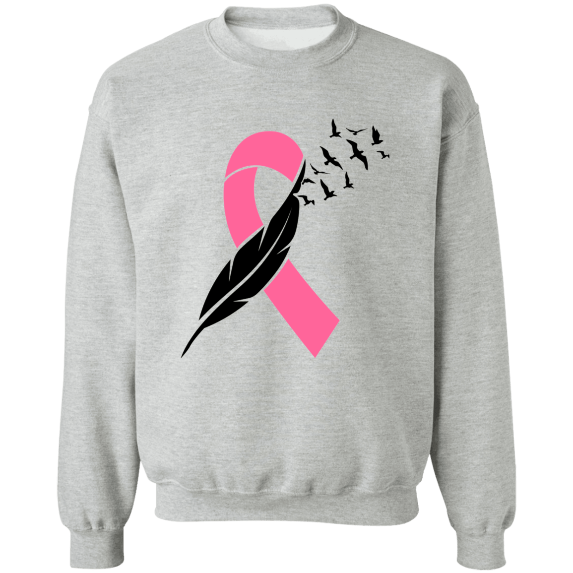 Ribbon & birds Unisex Crewneck Pullover Sweatshirt