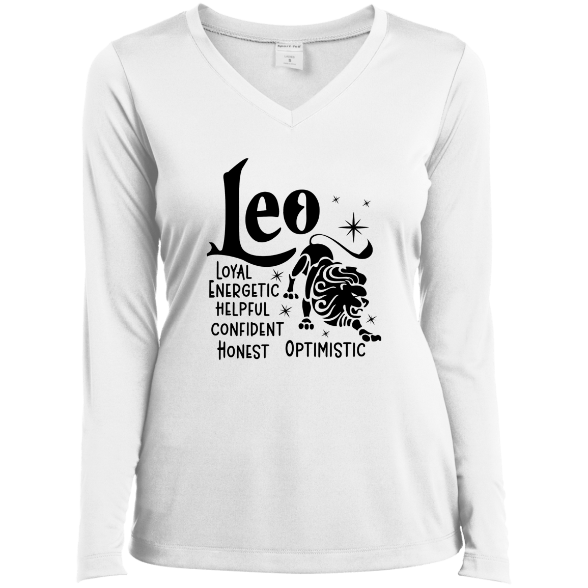 Leo Ladies’ Long Sleeve Performance V-Neck Tee
