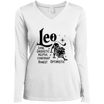Leo Ladies’ Long Sleeve Performance V-Neck Tee