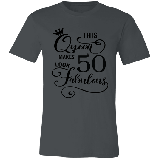 50 and Fabulous Ladies Jersey Short-Sleeve T-Shirt