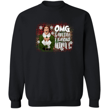 Buddy Elf Crewneck Pullover Sweatshirt