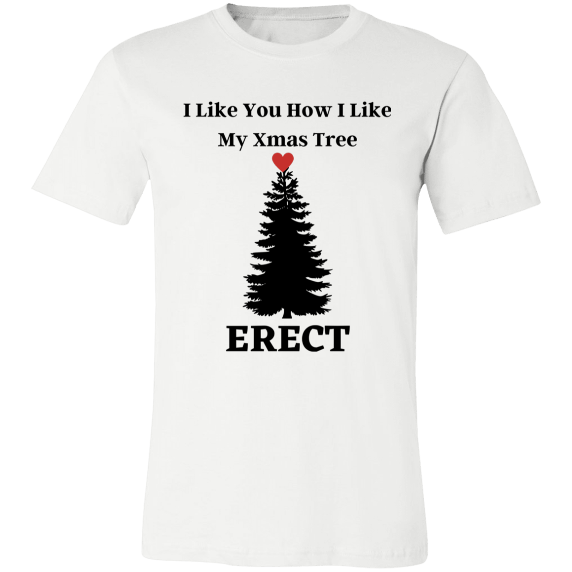 Erect Xmas Tree  Unisex Jersey Short-Sleeve T-Shirt