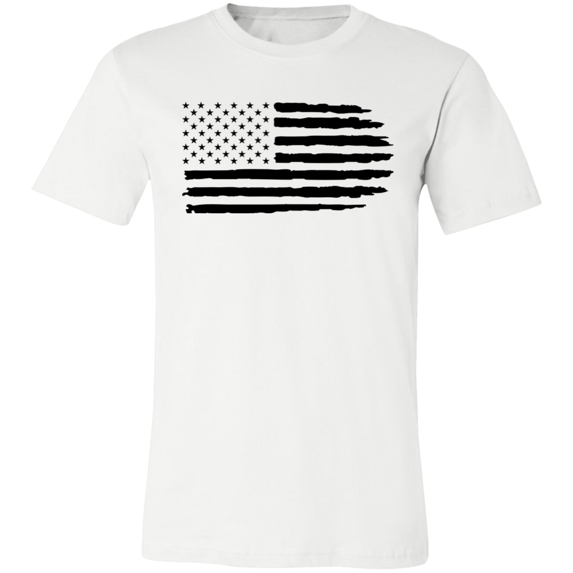 Horizontal Flag Ladies Jersey Short-Sleeve T-Shirt