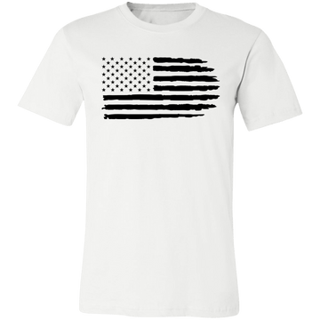 Horizontal Flag Ladies Jersey Short-Sleeve T-Shirt