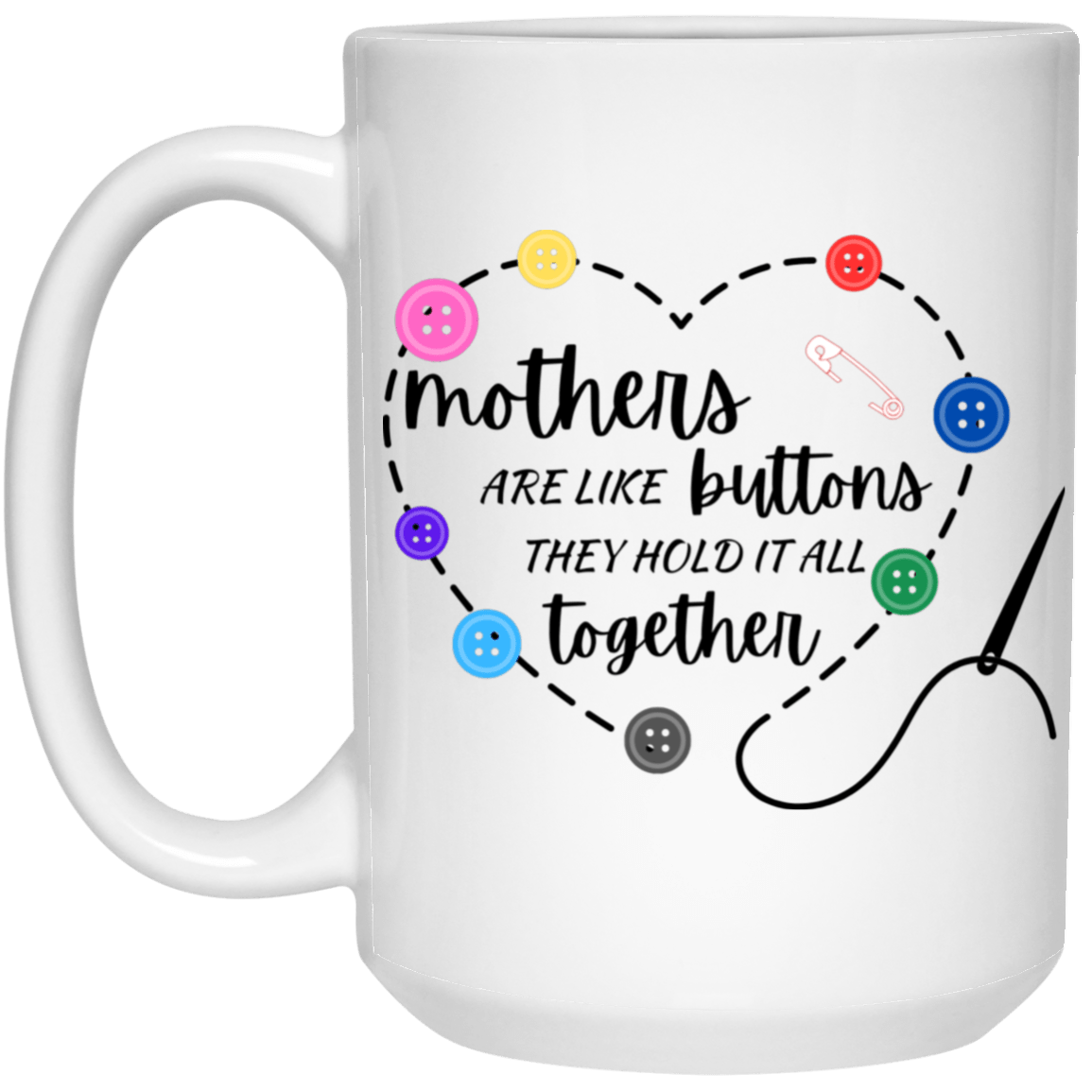 Mother's are like Buttons 15 oz. Mug