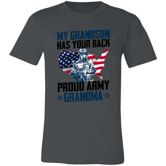 My Grandson has Your Back Ladies Jersey Short-Sleeve T-Shirt