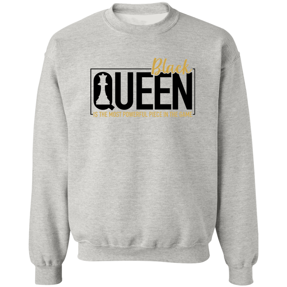 Black Queen Ladies Crewneck Pullover Sweatshirt