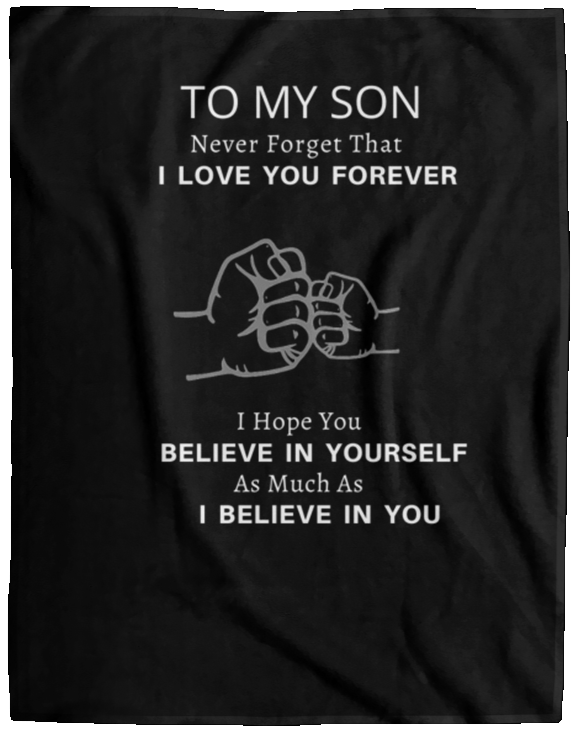 To My Son Fleece Blanket - 60x80