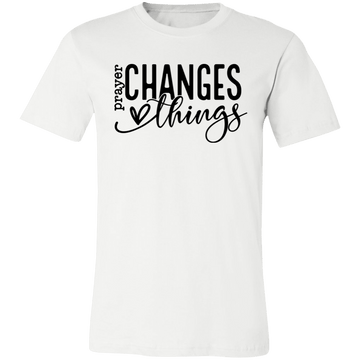 Prayer changes things Unisex Jersey Short-Sleeve T-Shirt