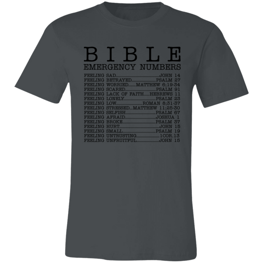 Bible Emergency Numbers Short-Sleeve T-Shirt