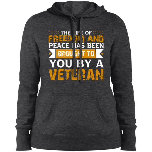 Freedom & Peace Ladies' Pullover Hooded Sweatshirt