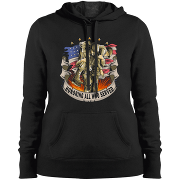 Honoring Those Who Served Ladies' Pullover Hooded Sweatshirt
