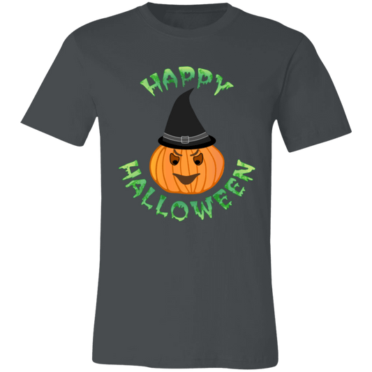 Happy Halloween Ladies Jersey Short-Sleeve T-Shirt