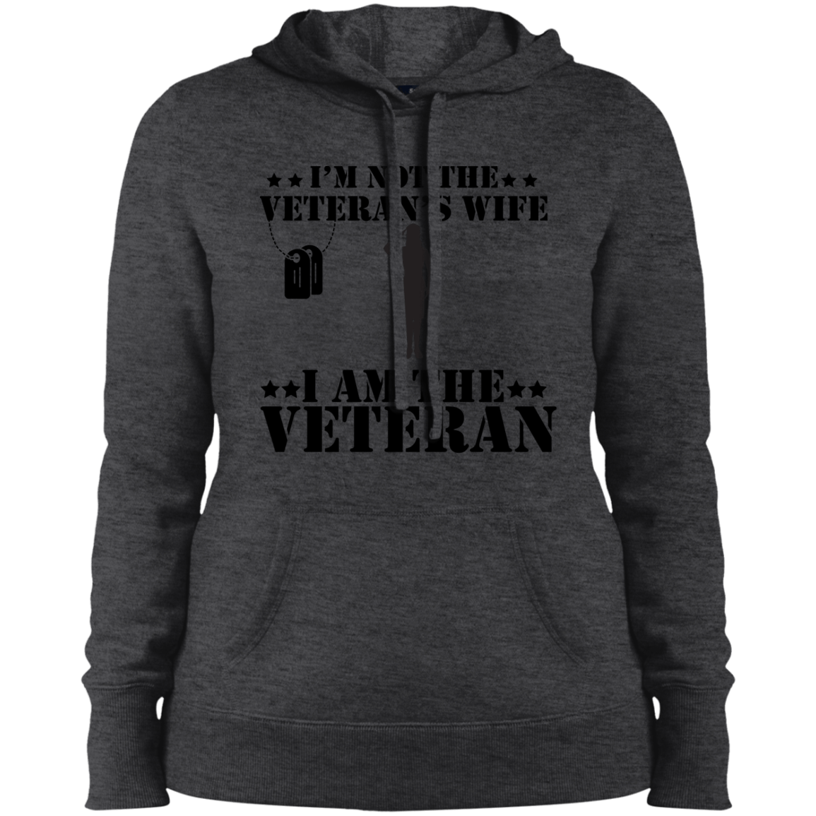 I am The Veteran Ladies' Pullover Hooded Sweatshirt